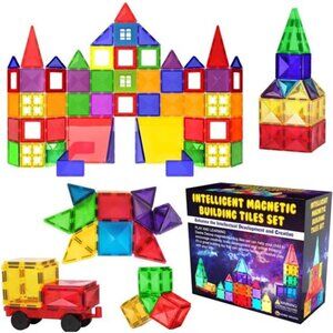 Desire Deluxe Magnetic Tiles Blocks Building Set for Kids